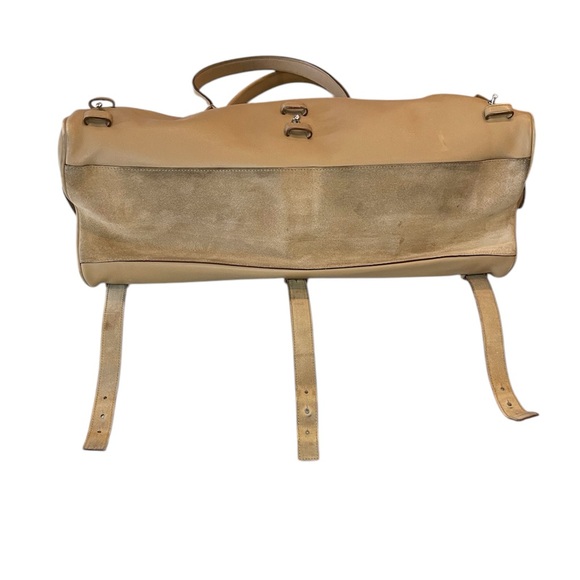 Salvatore Ferragamo Gancini Leather and Suede Expandable Hobo Bag - Picture 6 of 12